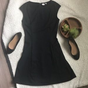 GAP Polka Dot Black A-Line Work Dress